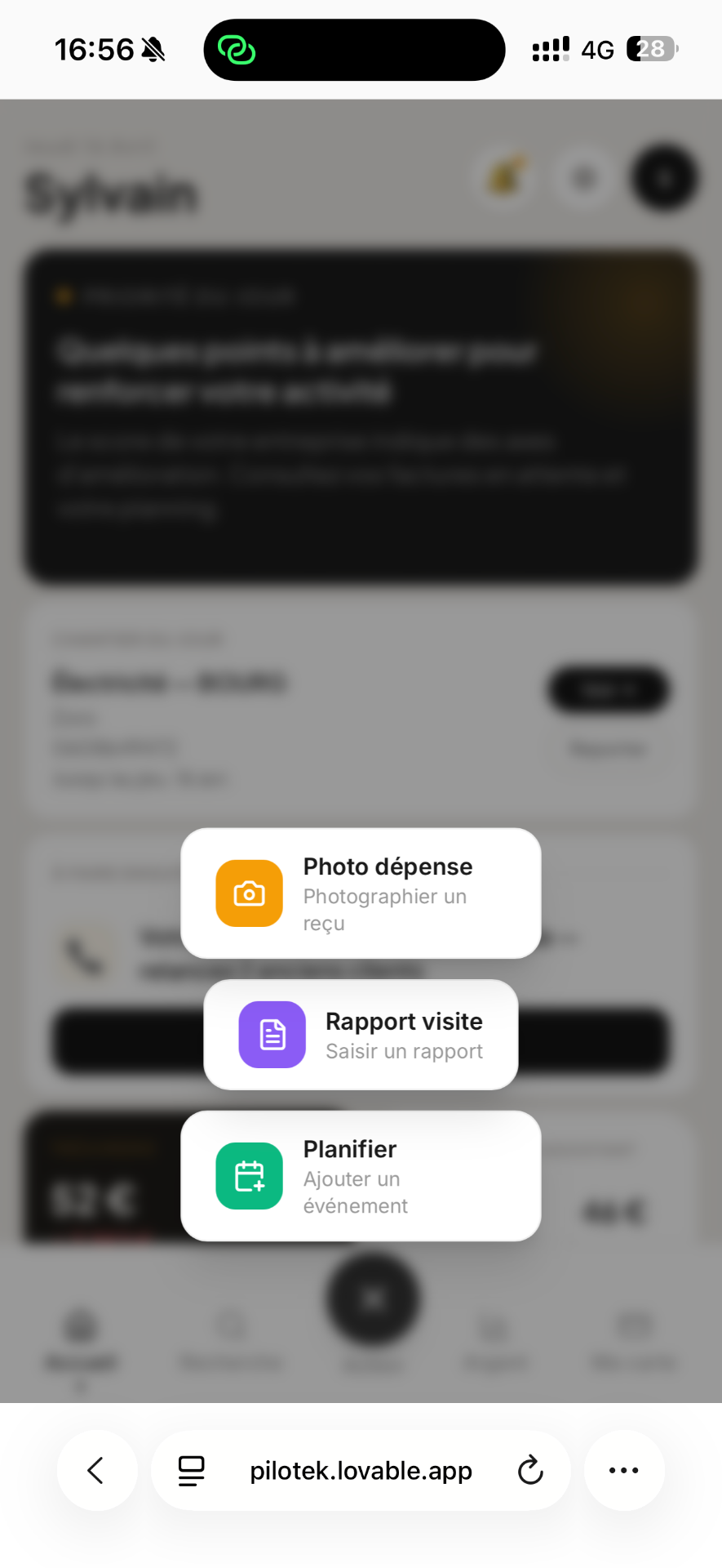 PilotekAI interface logiciel gestion artisan 2