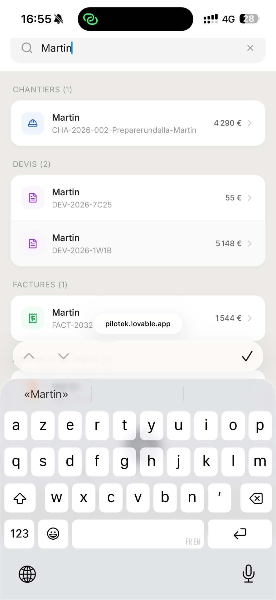 PilotekAI interface logiciel gestion artisan 1